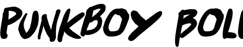 Punkboy Bold Italic Yazı tipi ücretsiz indir